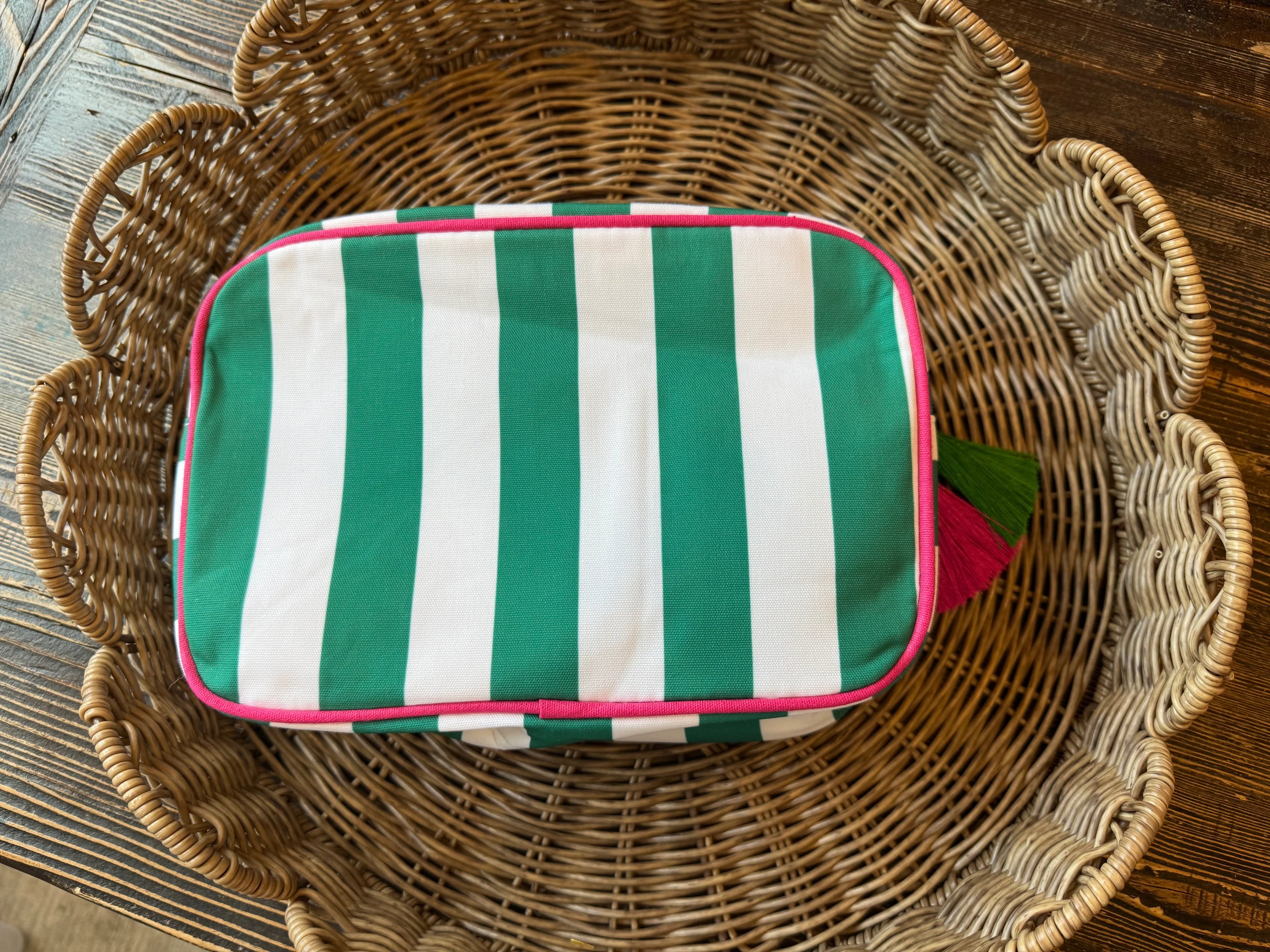 Embroidered Cosmetic Bag