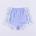 Blue Seersucker/Floral Tempo Shorts