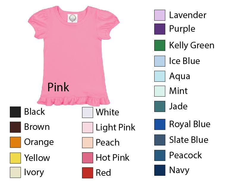 Jesus Loves Me Embroidered Ruffle Tee