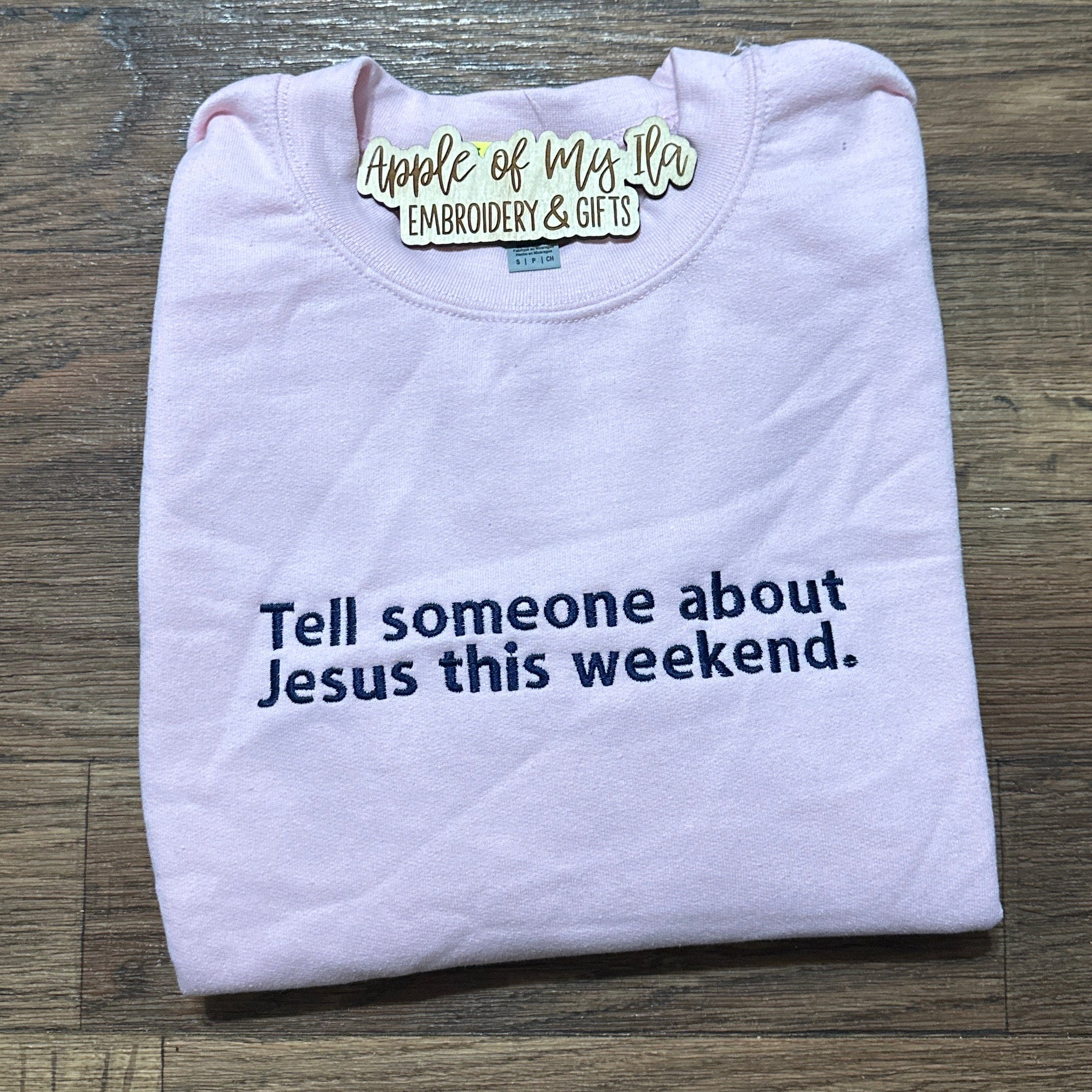 Light Pink Jesus Crewneck