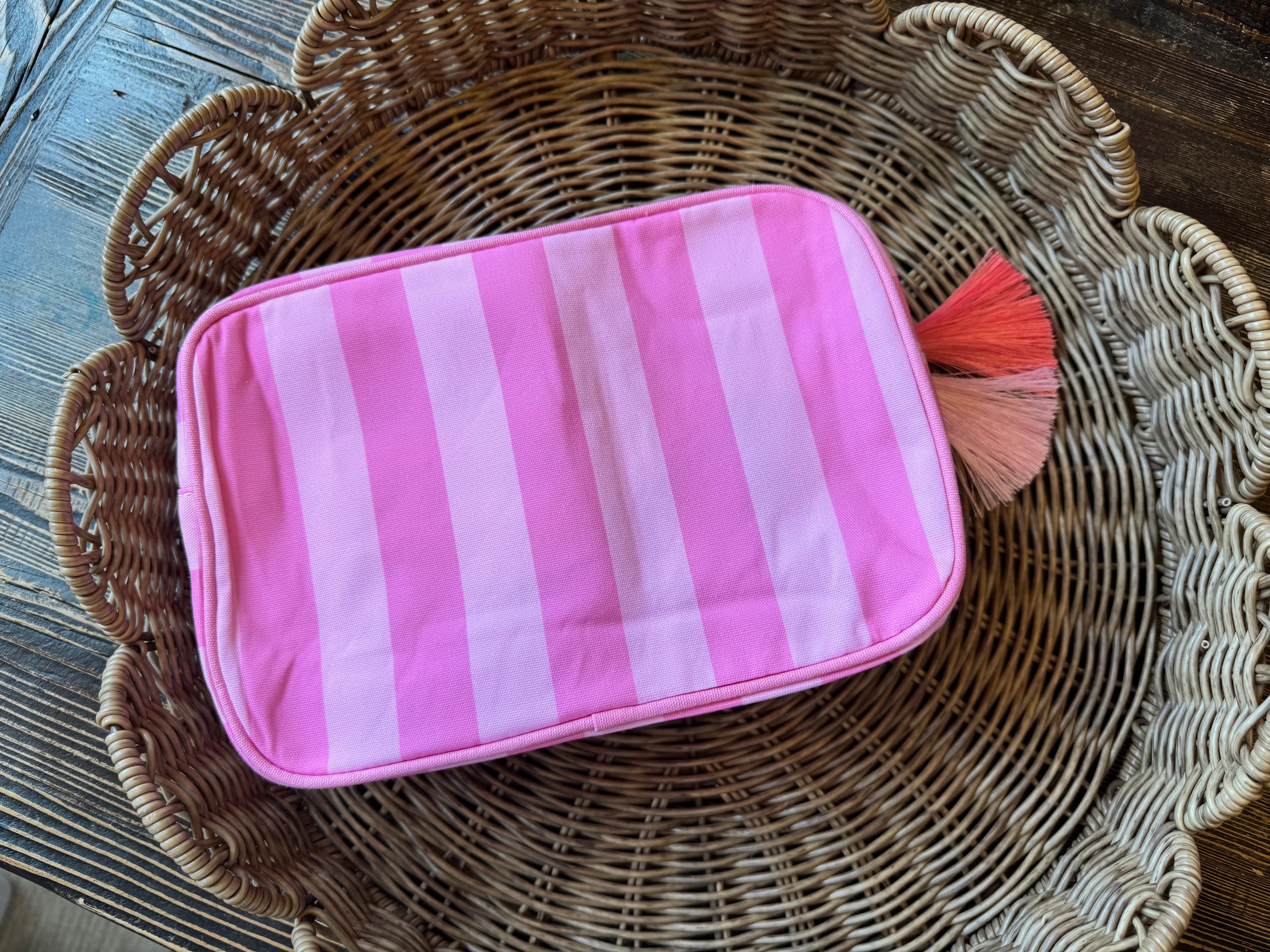 Embroidered Cosmetic Bag