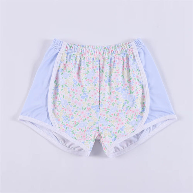 Blue Floral Tempo Shorts