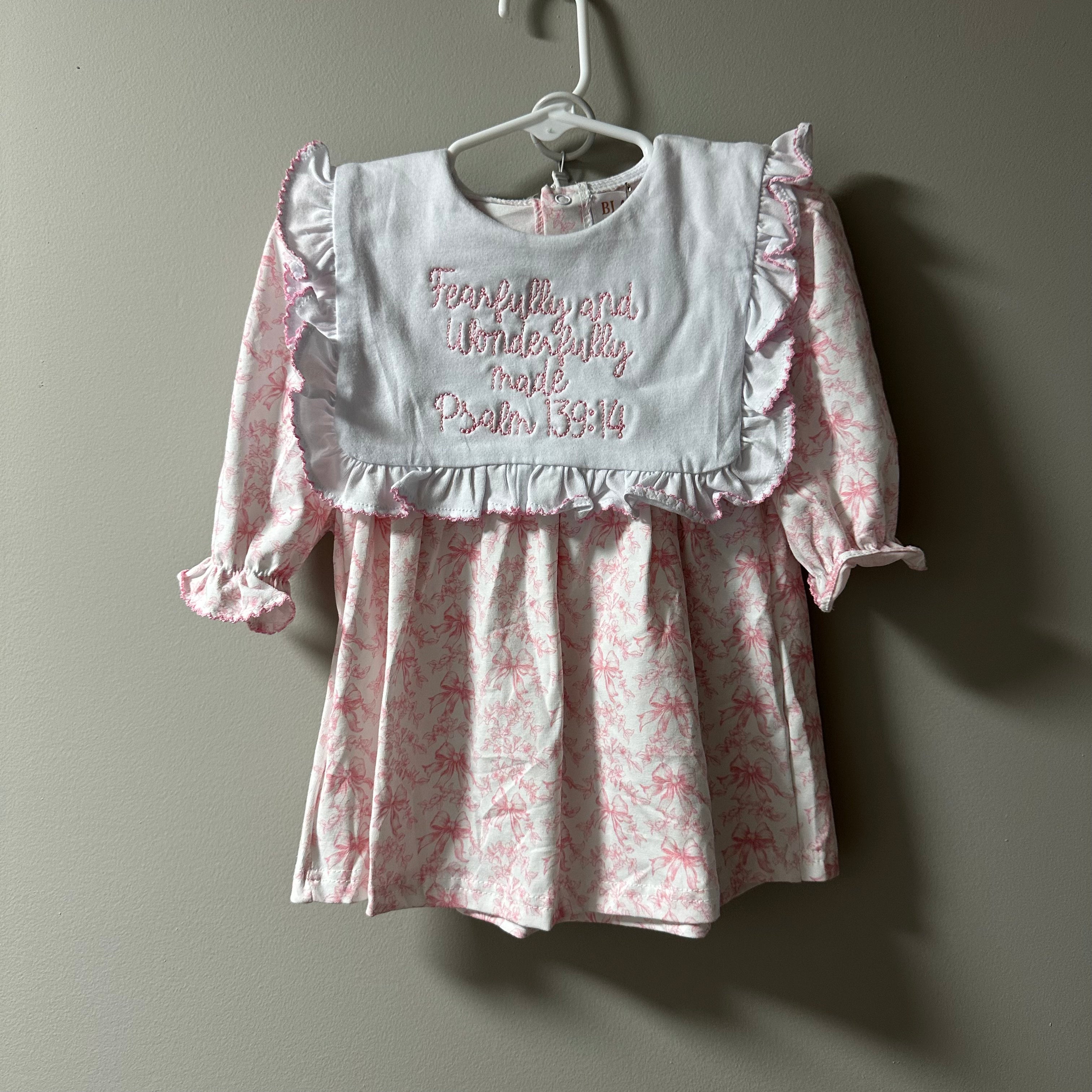 Bow Ruffle Dress with Bloomers