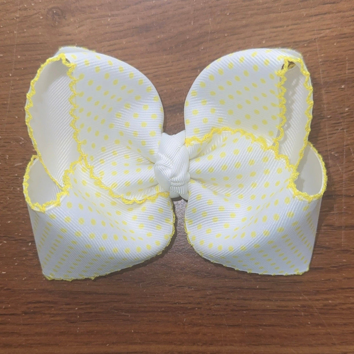 Yellow Bitty Dot Moonstitch