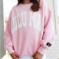 Pink/White LULUMAC Crewneck