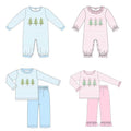 Striped Trees Pants Set