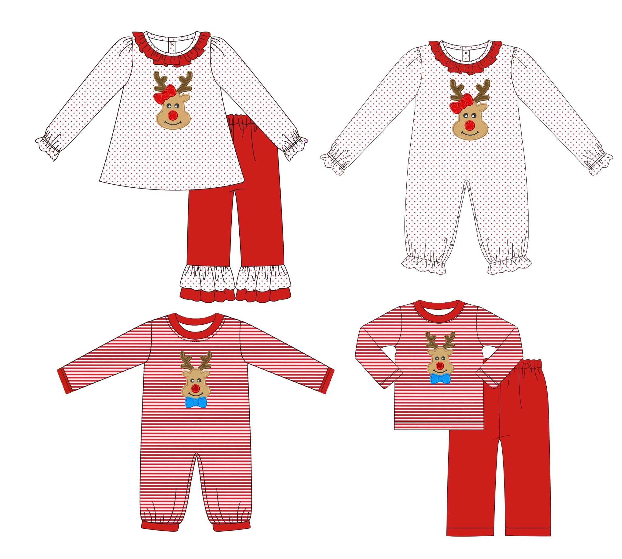 Reindeer Romper - Girls