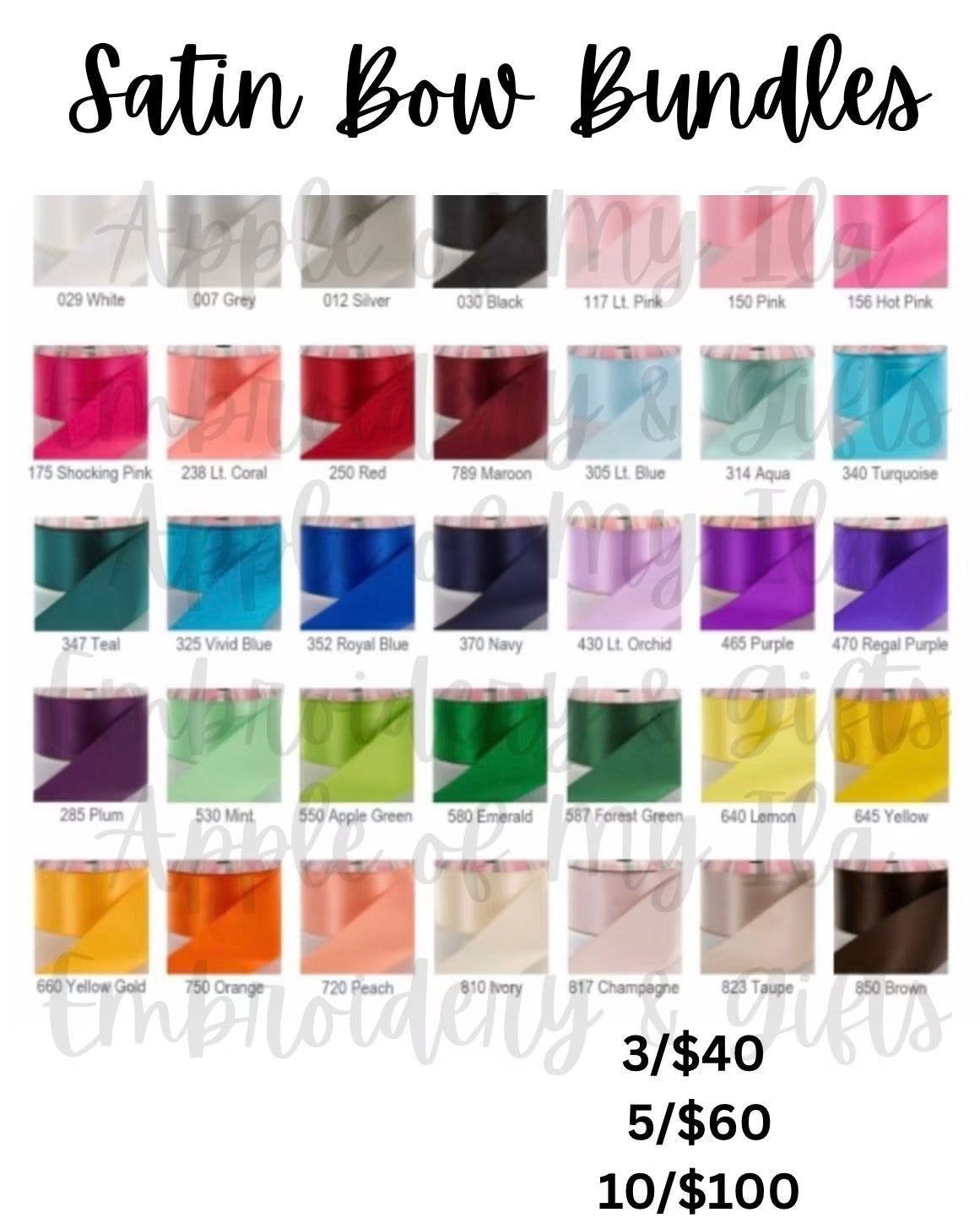 Satin Bow Bundle