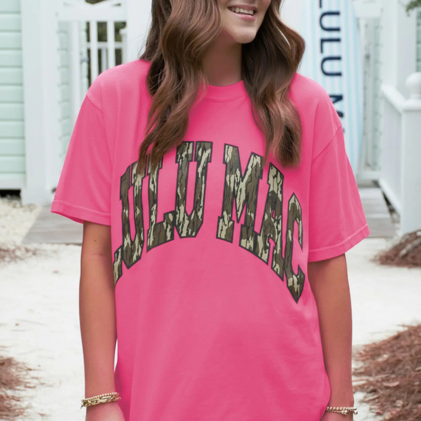 Hot Pink LULUMAC Comfort Color Tee