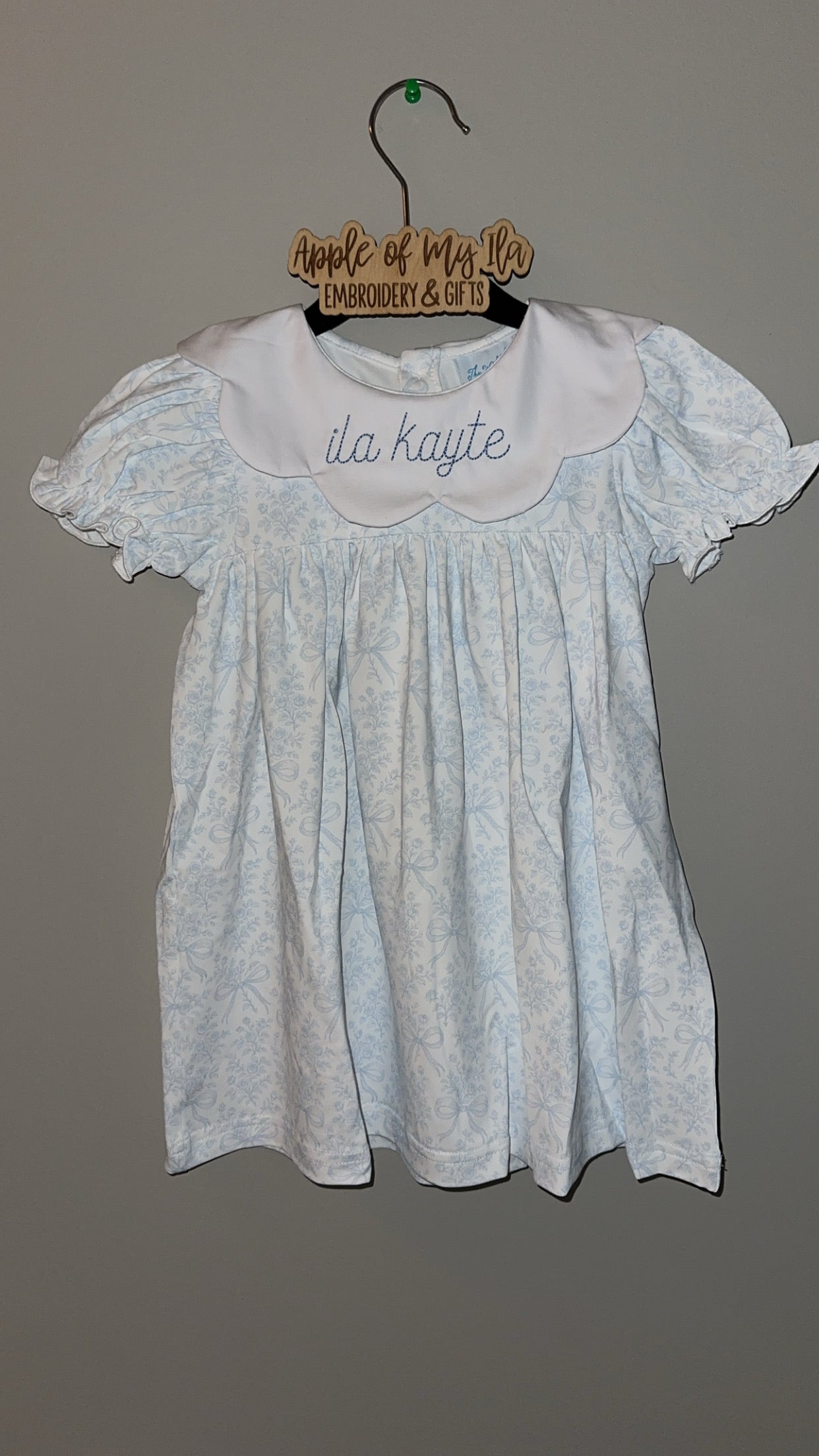 Bow Toile Knit Dress