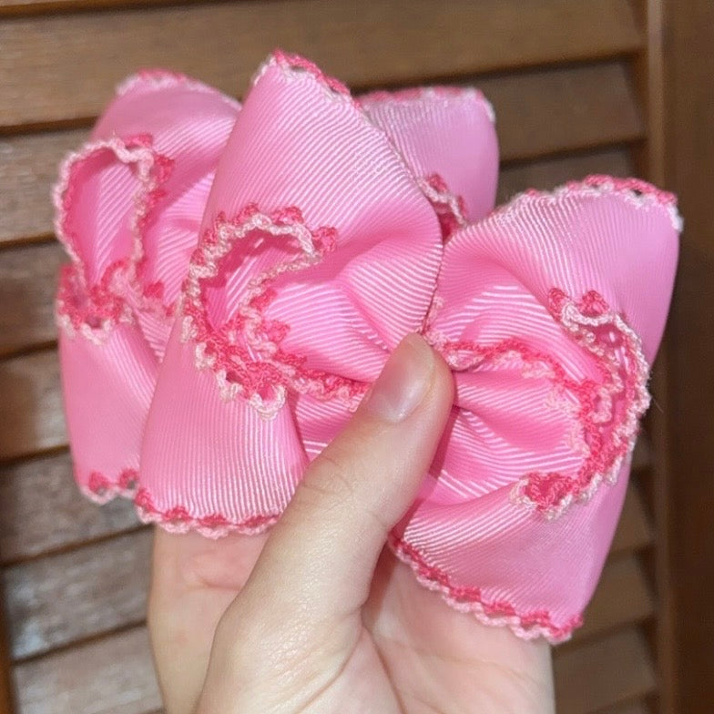 Pink Double Moonstitch Piggies