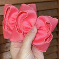 Melon Tone on Tone Moonstitch Piggies